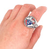 bague chevaliere homme acier