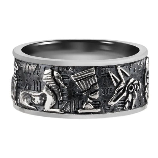 Bague Homme Argent Anubis
