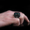 bague homme topaze