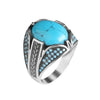 bague pierre naturelle turquoise