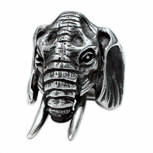 Bague Tête Éléphant
