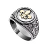 bague fleur de lys argent 