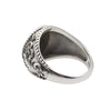 bague fleur de lys argent homme