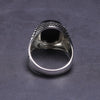 Bague Chevalière Homme avec Agate Noire