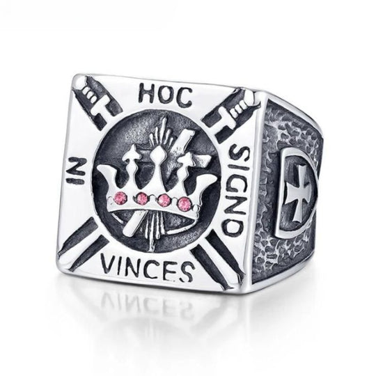 Chevalière Confrérie avec une Croix