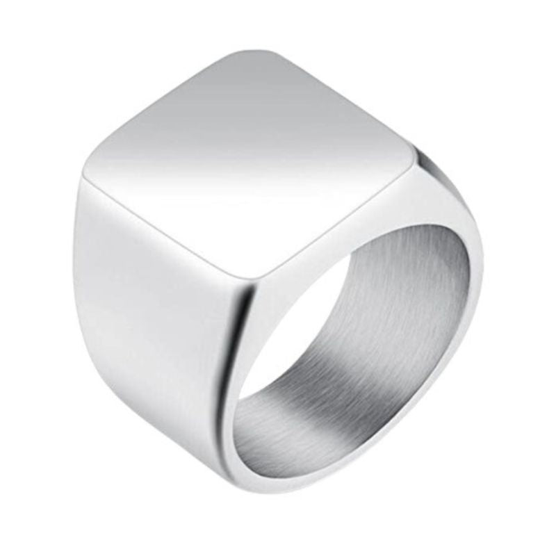 BOBIJOO Jewelry - Bague Chevalière Ronde Homme Acier Inoxydable BOBIJOO Jewelry - Bague Chevalière Ronde Homme Acier Inoxydable