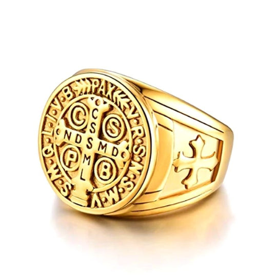 Bague Saint Benoit Or