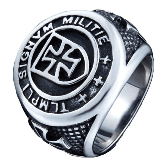 Bague avec Motif Templier