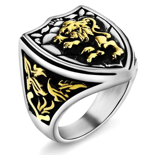 Chevalière Blason Lion