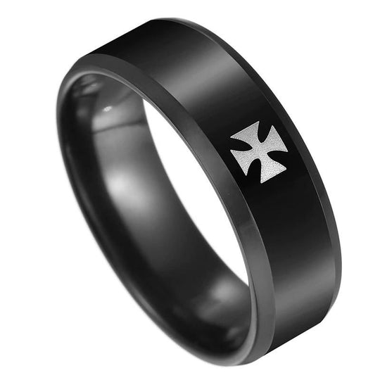 Anneau Templier Croix Pattée