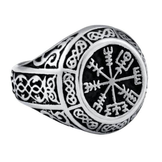 Bague Acier Homme Viking