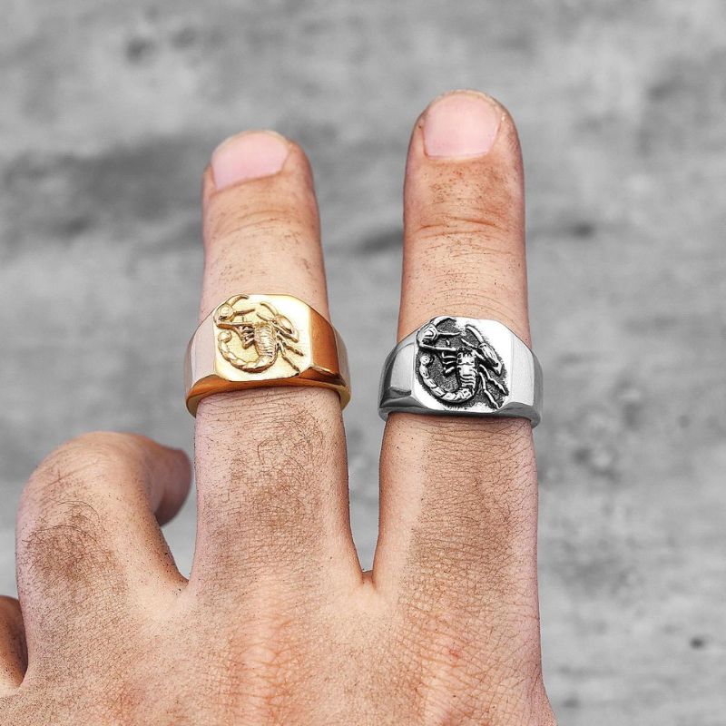 Bague Scorpion En Alliage Pour Homme – Style Gothique Vintage, Unisexe Et Robuste
