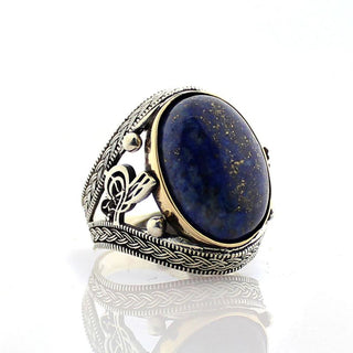 bague ancienne lapis lazuli