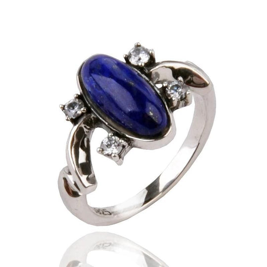 Bague Argent Lapis Lazuli Femme