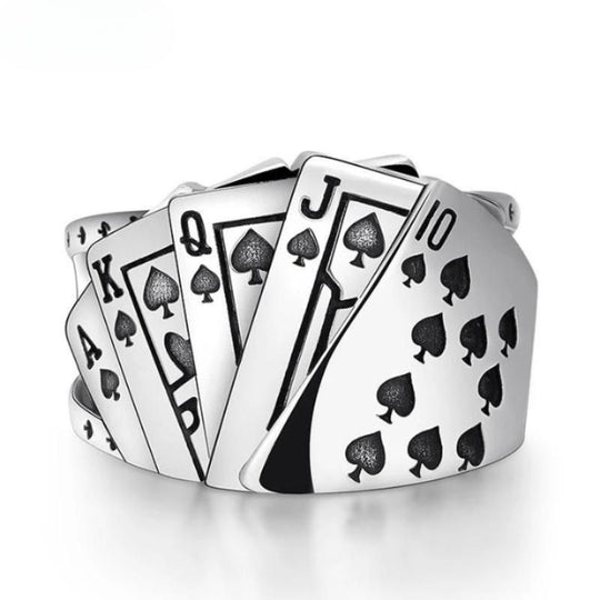 Bague Carte Poker