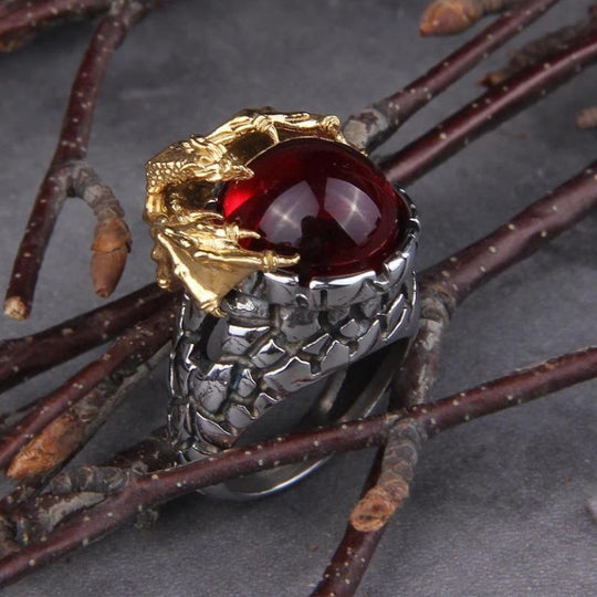 Bague Dragon Rouge
