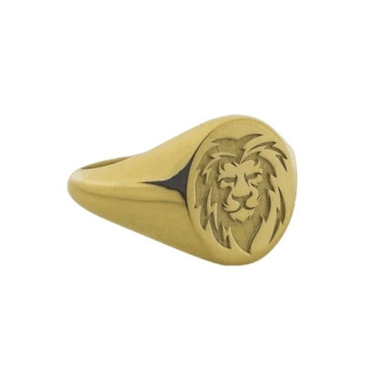 Bague Lion Homme Or