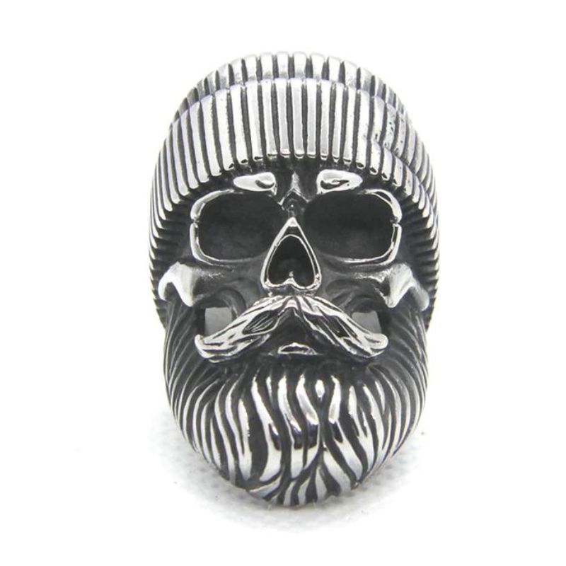 Bague Motard Homme Bague Tête De Mort Pour Homme, Bague Crâne Joker, Bague Crâne De Bague Tete De Mort Homme