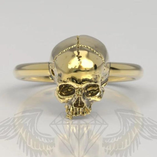 Bague Tête de Mort Femme Or