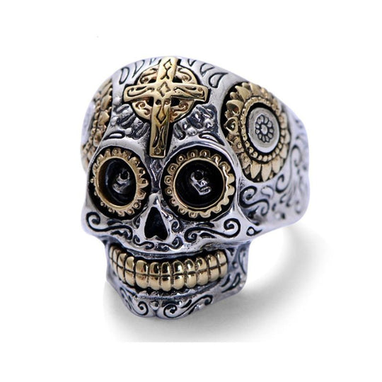 Bague Tête de Mort Mexicaine