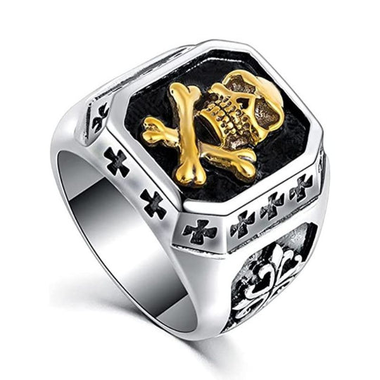 Bague Tête de Mort Templier