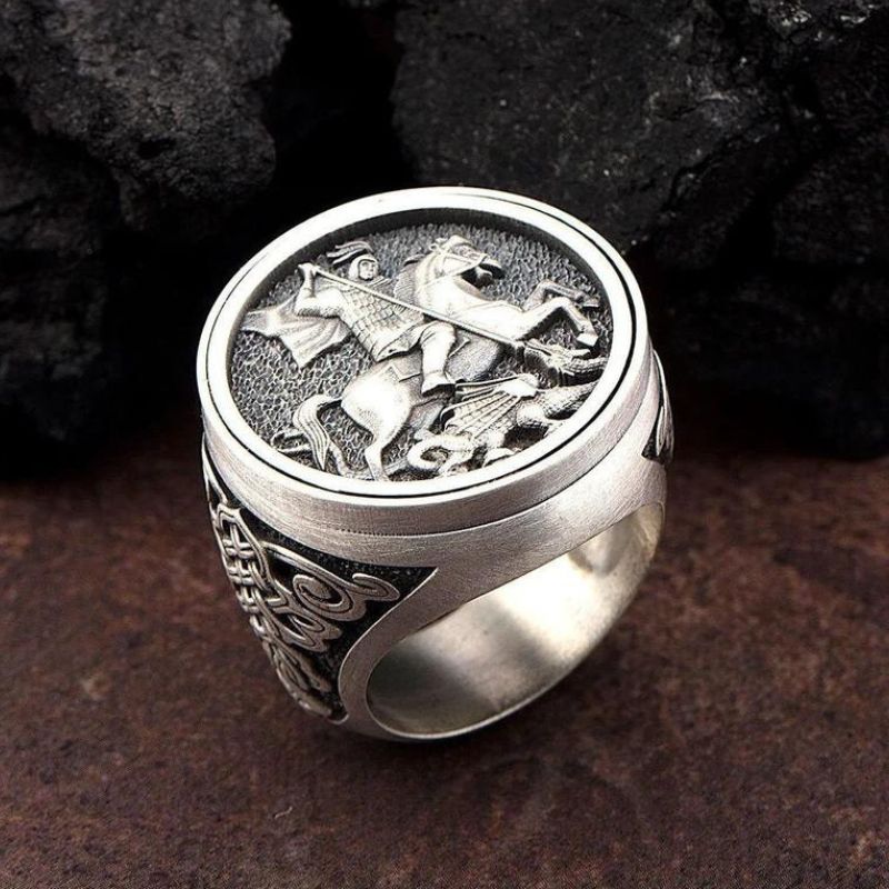BOBIJOO Jewelry - Chevalière Bague Homme Archange Saint Michel Protection Acier 316L Argenté, Acier allié BOBIJOO Jewelry - Chevalière Bague Homme Archange Saint Michel Protection Acier 316L Argenté, Acier allié