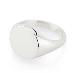 Chevalière Argent avec Initiales 3D