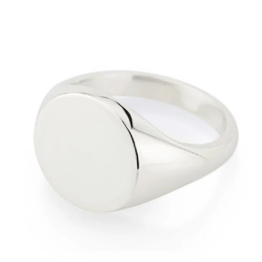 Chevalière Argent avec Initiales 3D