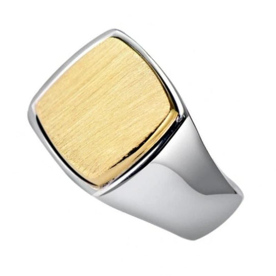 Chevalière Argent et Dorée