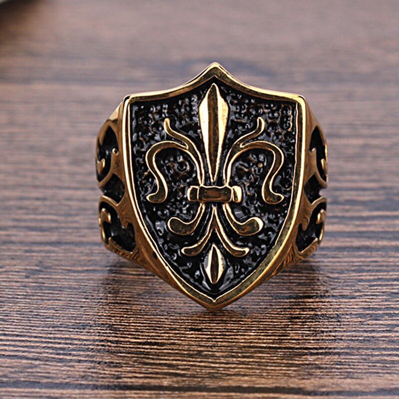 Bague Fleur de Lys Homme - Main Image