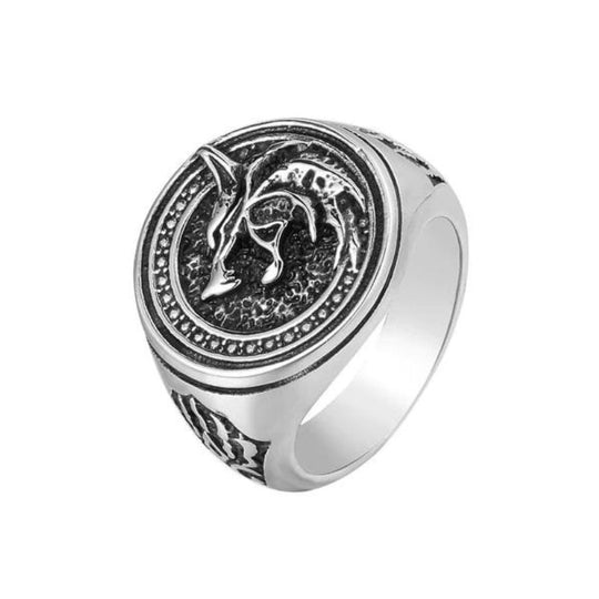 Chevalière Gravure Loup