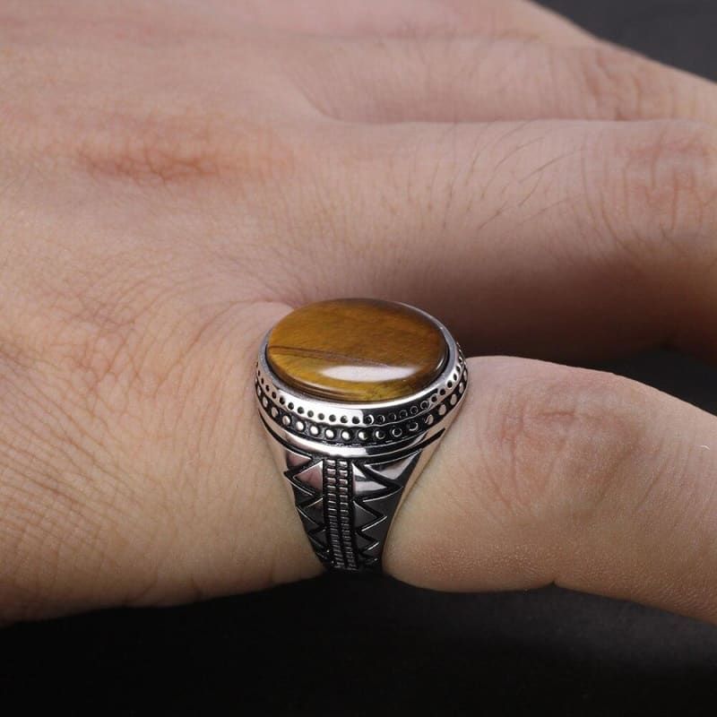 Bague Chevalière Homme En Acier Inoxydable - Largeur 11.6 Mm, Finition Argent Poli Hautement Brillante - Anneau Élégant - 4