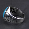 bague homme argent pierre turquoise