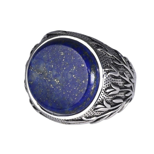 Chevalière Homme Argent Lapis Lazuli