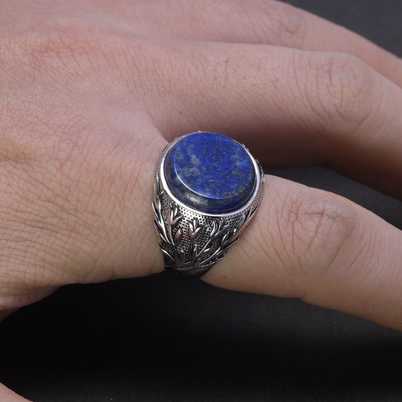 Bague Lapis Lazuli & Argent 925 - Triangle Bleu - Féenomen Bague Lapis Lazuli & Argent 925 - Triangle Bleu - Féenomen