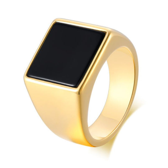 Chevalière Homme Carrée