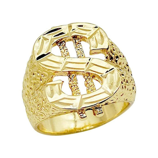 Chevalière Homme en Forme de Dollar