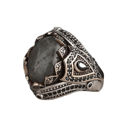 Chevalière Homme Labradorite