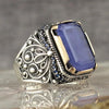 bague homme en tourmaline