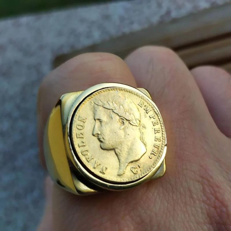 Bague Anneau Napoléon 1er Bonaparte Empereur Fait Main - Canada Bague Anneau Napoléon 1er Bonaparte Empereur Fait Main - Canada