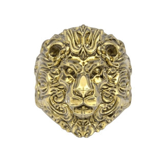 chevalière tête de lion 18K