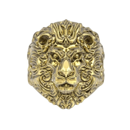 Chevalière Tête de Lion Or 18 Carats