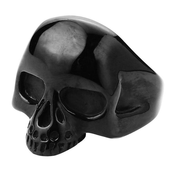 Chevalière Tête de Mort Noir Homme