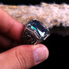 bague topaze homme argent