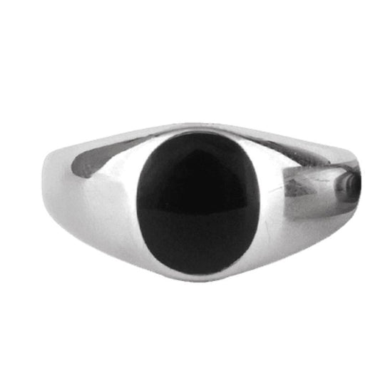 Chevalière Acier Inox Ovale Homme